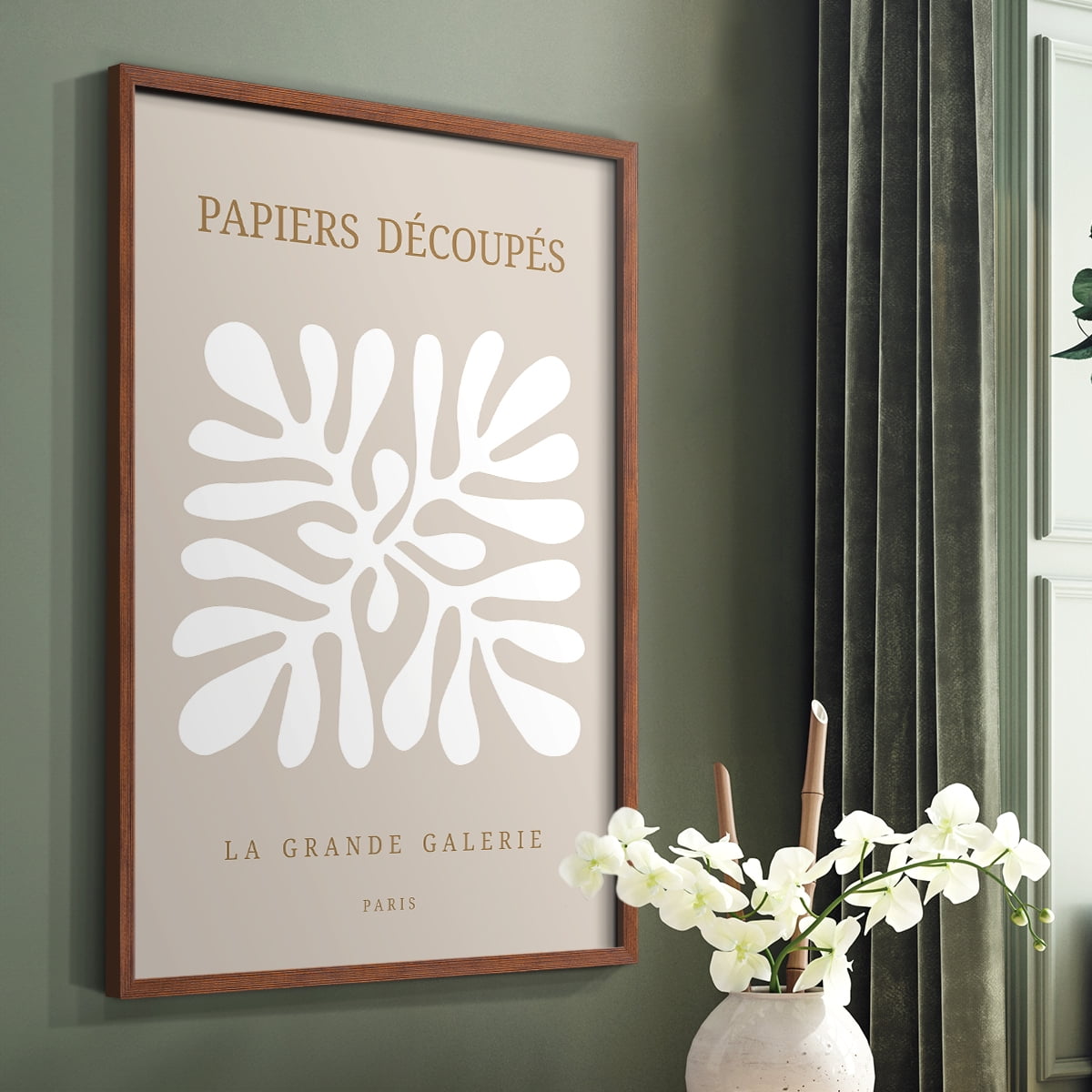 Matisse CCCXCI in Brown Solid Wood 22 x 28 Framed Print