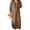 Khaki, variant on Joernso Women's Flannel Nightgown Fuzzy Fleece Sleepdress Loose Crew Neck Long Nightdress with Pockets Cozy Plush Warm Winter Pullover Loungewear