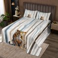thumbnail image 2 of Erosebridal Leopard Print Coverlet Set King, Wild Cheetah Bedding Set, 3 Pieces, Microfiber, 2 of 5