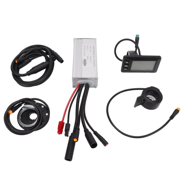 Electric Bicycle Modification Kit, Heat Dissipation Function 22A Electric Bike Motor Controller With GD01 Panel For 500W Geared Motor