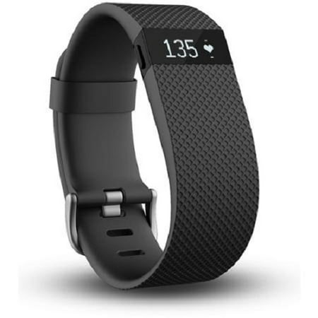Refurbished Fitbit FB405BKSCAN Charge HR Wristband, (Fitbit Charge Hr Small Best Price)