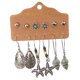 thumbnail image 4 of Conjunto de 6 pares de pendientes colgantes bohemios Yinane, 4 of 8