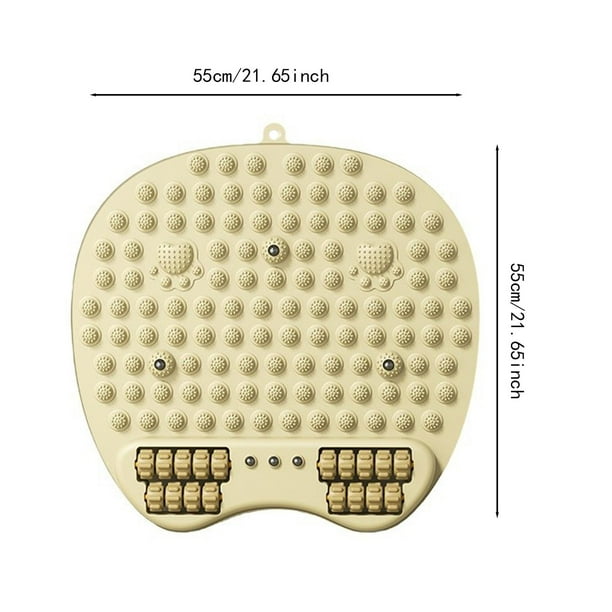 Masajeador de pies para ejercicios, masajeador de pies, tablero sensorial, portátil, ligero Caqui
