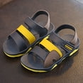 thumbnail image 2 of WUANDIXFA Summer Shoes for Toddler Girls Little Boys Open-Toe Sport Sandal Summer Shoes for Toddler Girls Toddler Footwear Yellow,13.5, 2 of 5