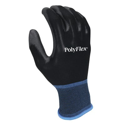 

NS PolyFlex™ Polyurethane Palm Coated Black Nylon Gloves Medium (48 Pairs)