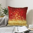 thumbnail image 6 of Kll Red Gold Glitter Decorative Throw Pillow Covers Velvet Soft For Couch Sofa Bedroom Living Room Outdoor -20"X20", 6 of 8