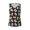 thumbnail image 4 of Haiem Colorful Retro Tape Workout Tank Tops for Women, Athletic Sports Slim-Fit Tank Tops, Compression Sleeveless Dry Fit Shirts,Athletic Shirt-Medium, 4 of 9