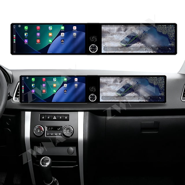 ZWNAV Dual 12.3 inch For UAZ Patriot 2016-2025 Car Multimedia Radio Player 3-in-1 Integrated LCD Android Screen GPS Navigation