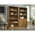 thumbnail image 3 of Sauder Transitional 3-Shelf 2-Door Bookcase, Sindoori Mango Finish, 3 of 14