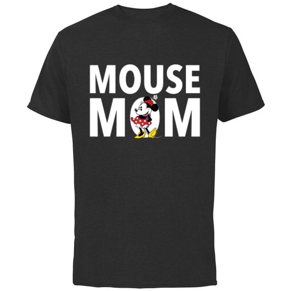Disney Minnie Mouse Mom - Short Sleeve Cotton T-Shirt for Adults - Customized-Athletic Heather