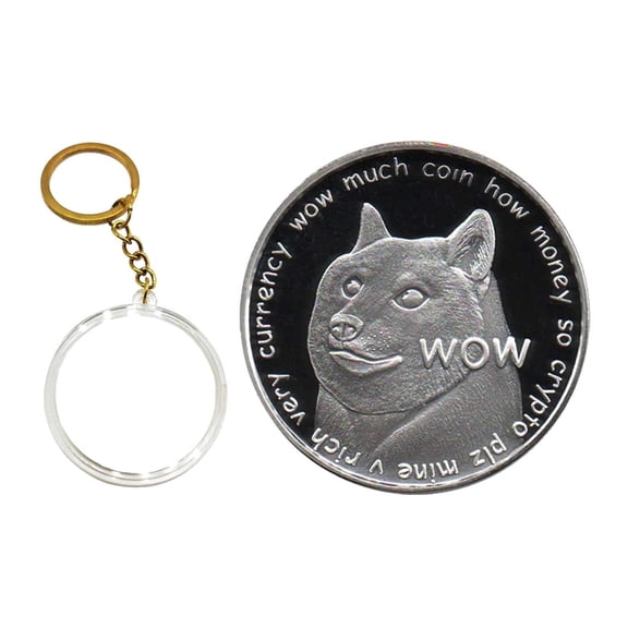 Kasa Style Cryptocurrency Collectors Edition 40mm Crypto Coin Keychain Capsule Set Bitcoin