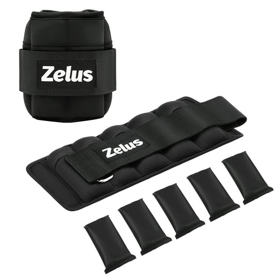 Adjustable Ankle Weights Set of 2 Leg Weight Straps w 0.8-4lb Total Weight