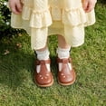thumbnail image 5 of TEAHOO X STQ KIDS Toddler Girl Mary Jane Shoes Wide Comfortable Non-Slip Dress Shoes for Girls School Shoes Brown Toddler 5, 5 of 8