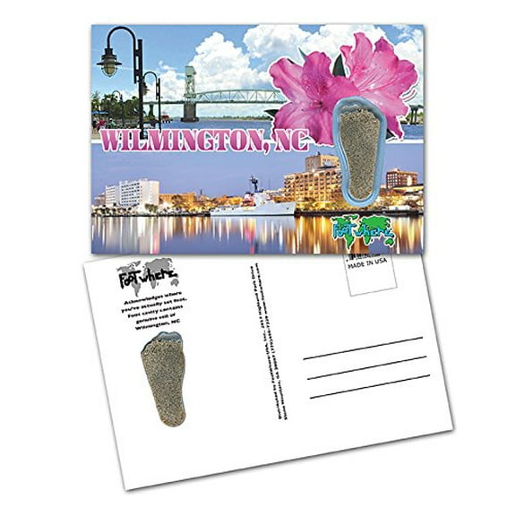 Wilmington, NC FootWhere Souvenir Postcards - 3 Pieces (WLM - 401)