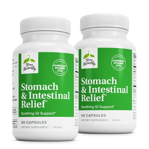 Terry Naturally Stomach & Intestinal Relief - 60 Capsules, 2 Pack