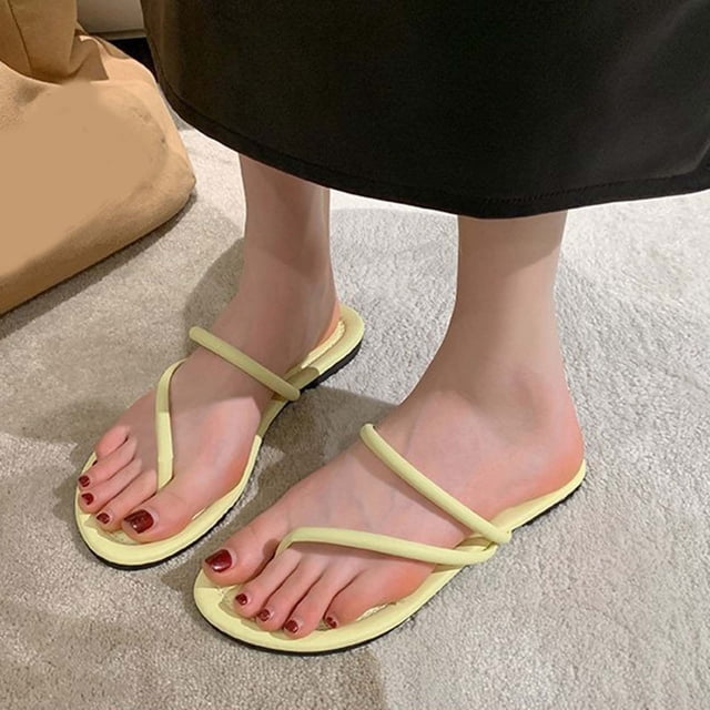 WIZUTIZ Chaussures de Douche Femmes Confort Marche Rétro Sandales d'Été Chaussures de Douche Sandales de Plage Pantoufles d'Intérieur Talon Plat Tapis de Yoga Antidérapant pour Cadeaux d'Anniversaire Maman