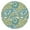 Ethnic, variant on Tablecloth Spiritual Zen Mandala Design Waterproof Round Cover with Elastic Fit and Back for Healing Room Use