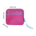 thumbnail image 3 of Mesh Beach Bag with Lightweight Breathable Nylon Mesh, Foldable Portable Travel Tote Organizer, 13x13x4 cm, Sand-Resistant, Transparent for Easy Content Viewing, Multiple Colours Available, 3 of 6