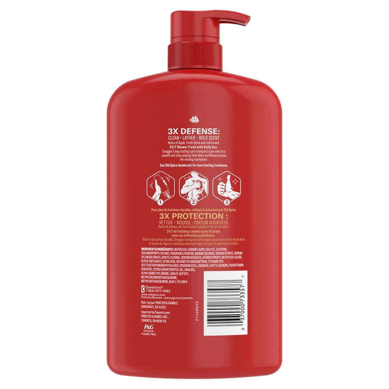 Old Spice, Body Wash for Men, 33.4 fl oz, Swagger Red Zone