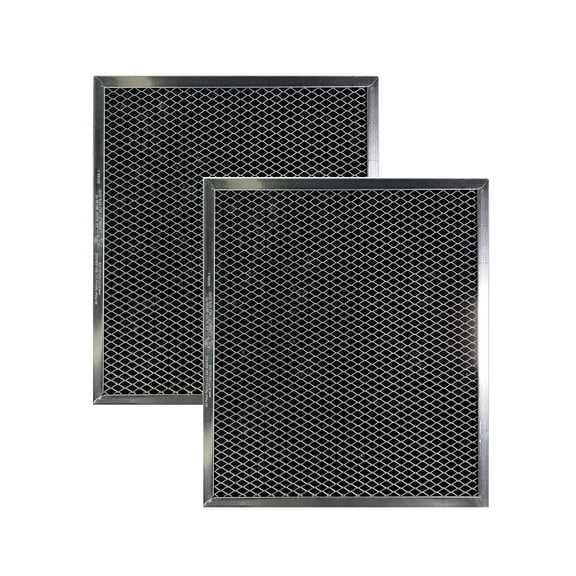 Air Filter Factory Charcoal Filters 10 7/16" x 11 7/16" x 3/8" For Range Hood Captures Smoke & Odors 2-Pack