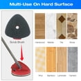 thumbnail image 3 of 2 Pack Spin Mop Scrub Brush Head Compatible with Ocedar EasyWring 1-Tank System | Thickened Sponge Scouring Pad for Tub, Tile, Wall, Floor, Kitchen, 3 of 8