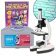 thumbnail image 1 of Microscopio AmScope 1200X para niños con kit y libro de 48 piezas, 1 of 9
