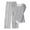 Gray., variant on HBGVBA Women 2 Piece Outfits,Casual Matching Set,Fashion Loose Random Print Long Trousers Back Short Sleeve Top Outfit Set