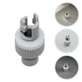 thumbnail image 1 of VERDANVERSE 2Pcs Compact Gray Kayak Air Pump Adapter PVC Connector for Inflatable Boat Accessories, 1 of 8
