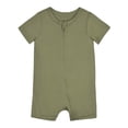thumbnail image 6 of Gerber Unisex Baby Buttery Soft Short Sleeve Romper with Viscose Made from Eucalyptus, Sizes 0/3M-18M, 6 of 12