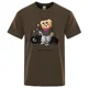 thumbnail image 3 of Camiseta con estampado de motociclista para hombre, estilo callejero, holgada, informal, de manga corta, de algodón, transpirable, para verano, 3 of 5