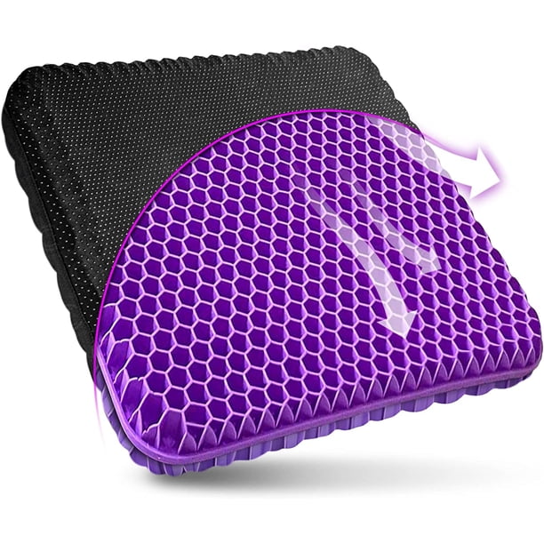 Gel Seat Cushion for Long Sitting ,Back, Sciatica, Hip,Wheelchair
