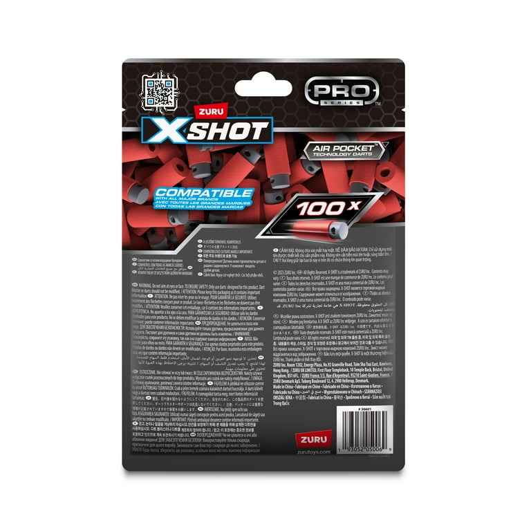 XSHOT Pro Series Half-Length Darts Refill Pack (100 Darts) by ZURU