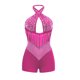 thumbnail image 3 of Gibobby Vestido lentejuelas CY900582 Mono ajustado sin mangas con cuello Halter para mujer, estación independiente europea y americana, comercio exterior, Sexy, a la moda（Rosa， XL), 3 of 4