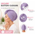thumbnail image 3 of JINGO 2Packs Microfiber Hair Towel for Women, Hair Drying Towels for Long Curly Hair, Purple & Pink, 3 of 4