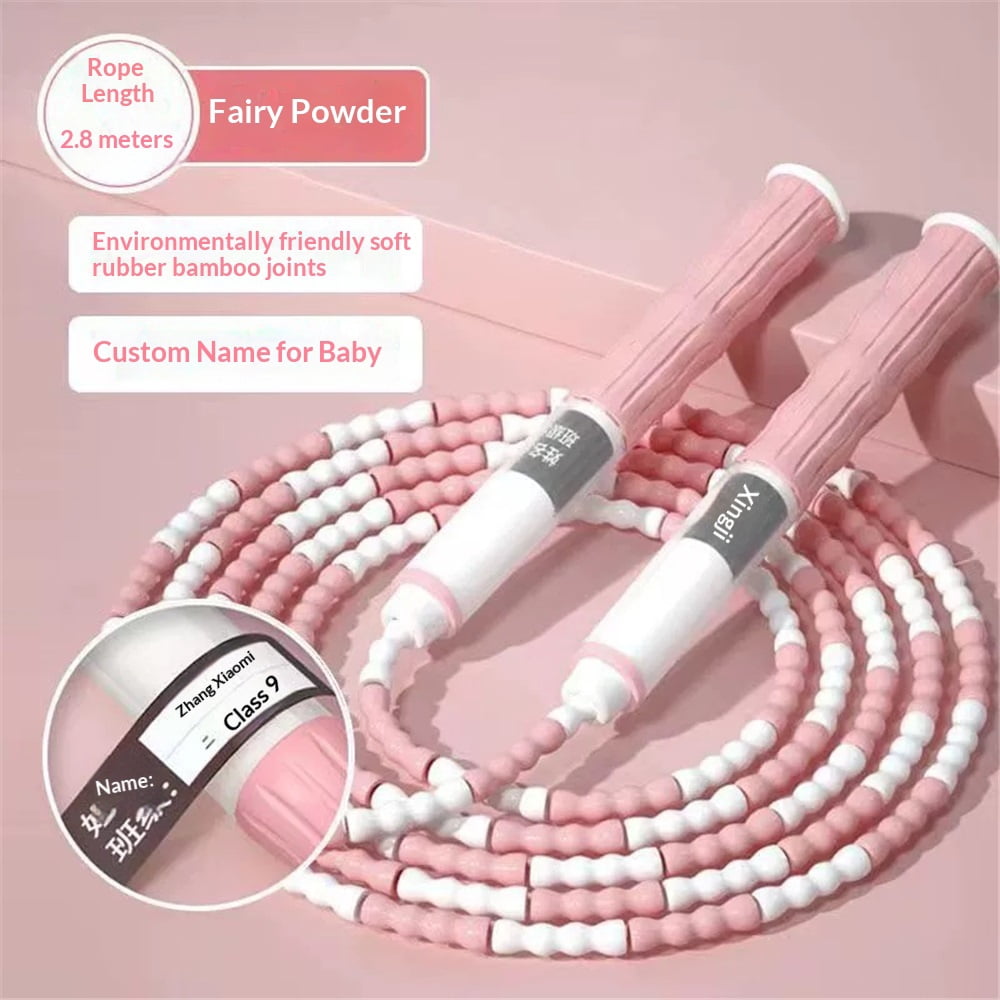 Jump Rope - Soft Beaded Segment Skipping Rope - Adjustable for Men, Women and Kids Tangle-Free Jumping Rope for Workout, Exercise, Keeping Fit and Fitness Training, 3PCs