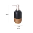 thumbnail image 2 of Vintage Ceramic Lotion Push Bottle Countertop Soap Dispenser For Kitchen Bathroom 400ml, 2 of 6
