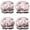 Halloween Ghosts Pumpkins, variant on Shower Caps,Halloween Ghosts Pumpkins and Bats Waterproof Shower Cap for Women 4 Pieces,Double Reusable Hair Cover for Shower PEVA Elastic Stretch Hem