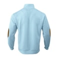 thumbnail image 4 of pstuiky Camisas de invierno de manga larga para hombre, Suéter de hombre con botones, color liso, cuello alto, mangas largas y cuadrados pequeños tops de invierno para hombre xxxl, 4 of 5