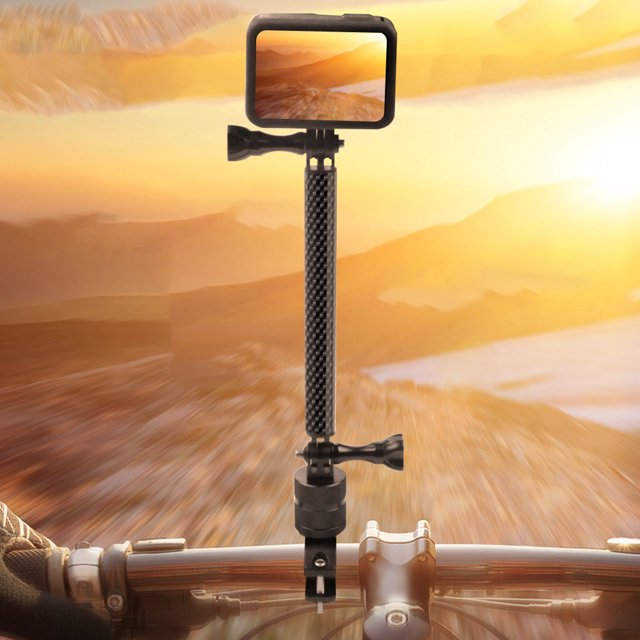 Helmet Mount Extension Pole, Secure Connection Helmet Mount Extension Stick for Action Cameras
