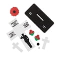 thumbnail image 2 of Memorial Day Stand-Up Cross Craft Kit - Makes 12, 2 of 3