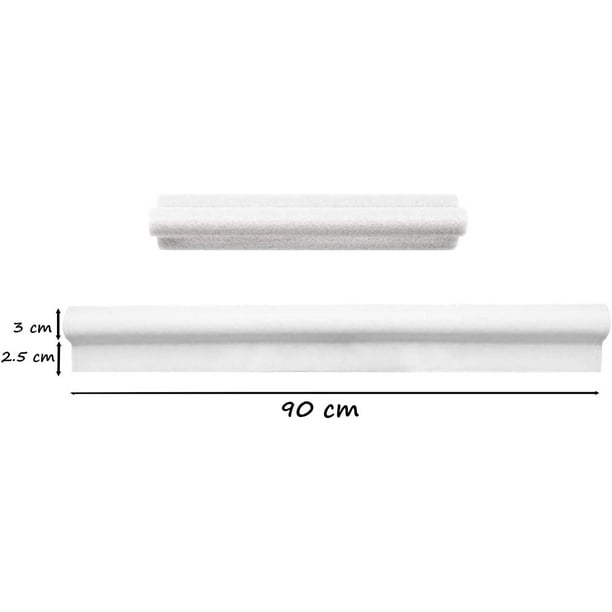 Exclusion de Tirant d'Eau 90cm (Blanc) Anti-Froid Fond de Porte