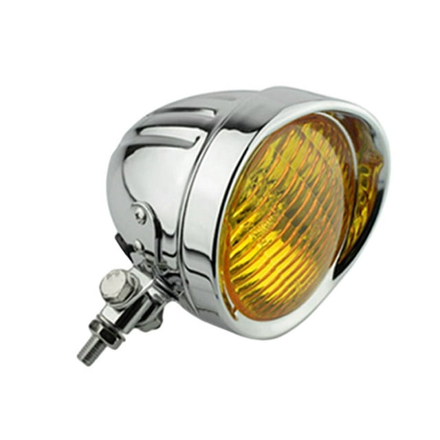 Guardoinrt High Brightness Motorcycle Headlight Fashionable Appearance Easy To Install Universal Vintage Style yellow glass