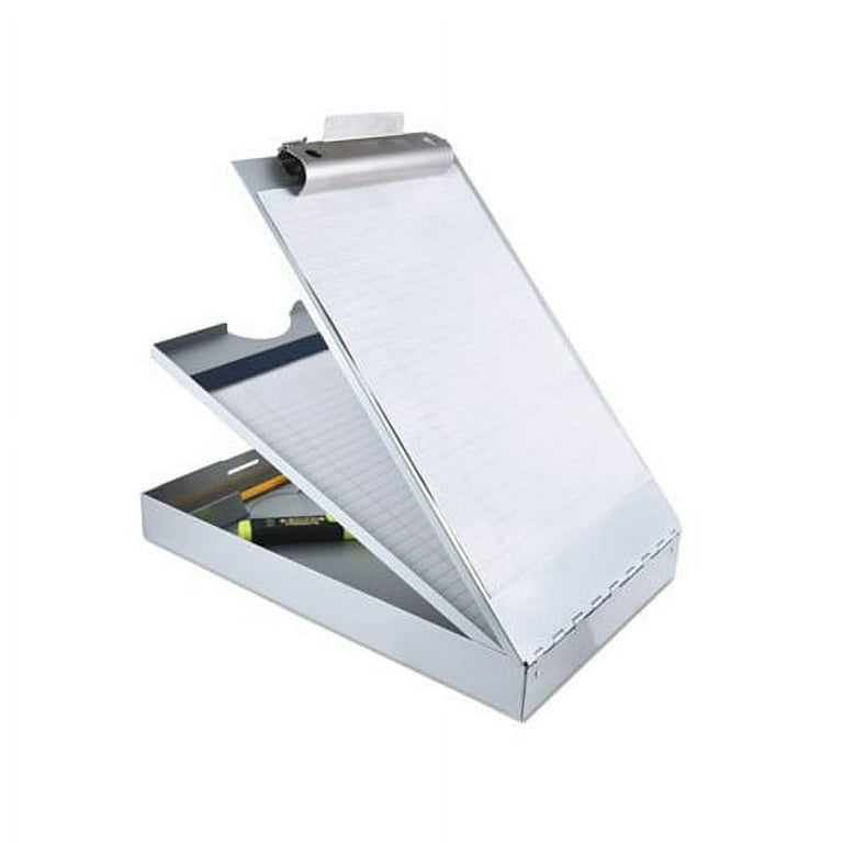 Officemate 83217 Magnetic Clipboard - Aluminum - Gray