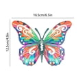 thumbnail image 3 of Rirozkan Metal Butterfly Wall Decor, Colorful Garden Art, Iron Wall Sculpture, Rust-Resistant Yard Fence Ornament for Outdoor Courtyard and Patio, 3 of 6