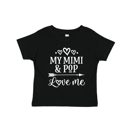 

Inktastic Mimi and Pop Love Me Granddaughter Valentine Gift Toddler Toddler Girl T-Shirt