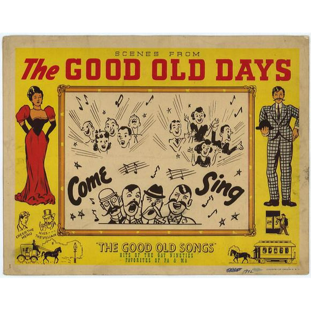 Scenes From The Good Old Days Movie Poster Style A 11 X 14