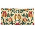 thumbnail image 6 of Ryvnso Christmas Gifts Leaves Curtains Sets Short Curtain Rod Pocket Half Window Cafe Farmhouse Tier 2 Panels 57"W x 24"L, 6 of 7