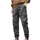 thumbnail image 1 of Puntoco Pantalones cargo de color sólido con bolsillos y cremallera, cintura elástica y largo completo para hombre, 1 of 2
