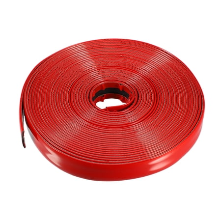 Unique Bargains Car Door Window Edge Guards Trim Body Strip 32ft Length 25mm 1 Inch Width Trim Strip Universal PVC Red
