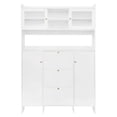 thumbnail image 5 of MERAX  Contemporary Shoe Cabinet with Open Storage Platform White, 5 of 5